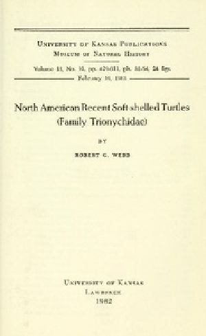 [Gutenberg 40005] • North American Recent Soft-Shelled Turtles (Family Trionychidae)